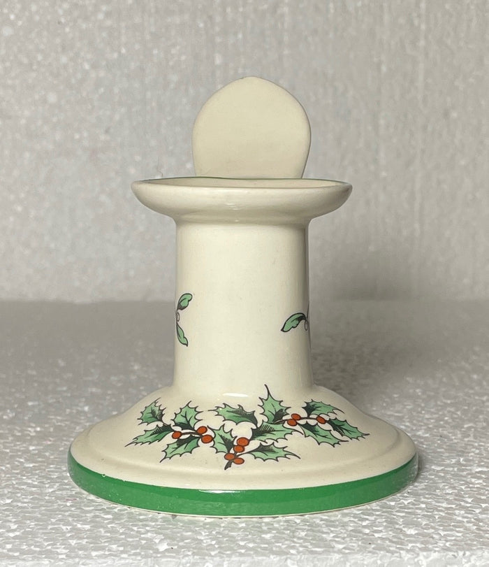 Spode Christmas Tree Candleholder Ring Handle 2 1/2"1