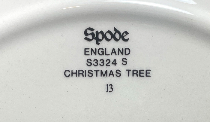 Spode Christmas Tree Salad Plate 7 3/4" England1