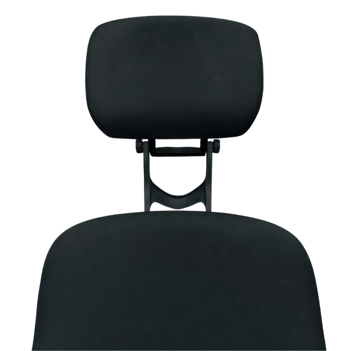 Steelcase Leap V2 office chair headrest closeup, refurbished by Office Logix Shop