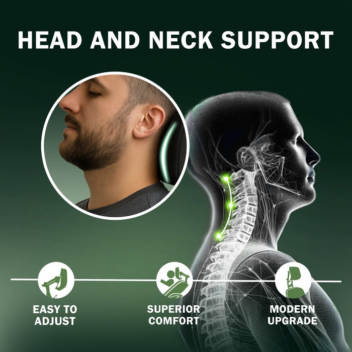 Steelcase Leap V2 headrest with ergonomic neck support, modern office chair upgrade, Office Logix Shop