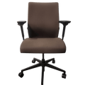 Refurbished Steelcase Think chair brown upholstered with adjustable arms on wheels