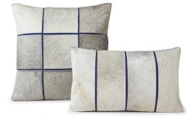 Stenciled Cowhide Oblong Pillow 12" x 20" - Auskin