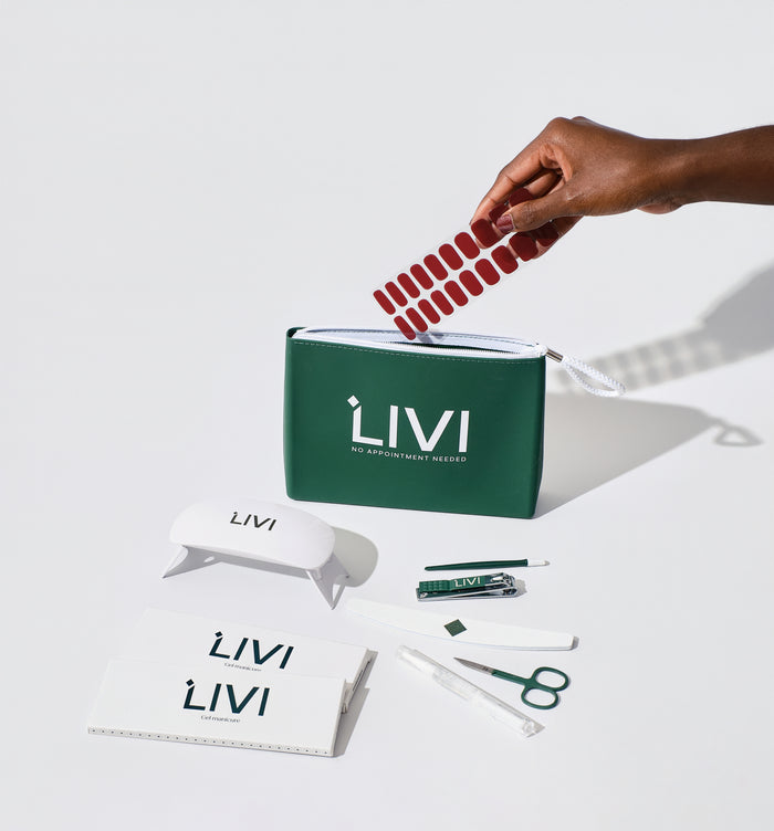 The Livi Gel Manicure Starter System™ (includes mini LED lamp & all tools)