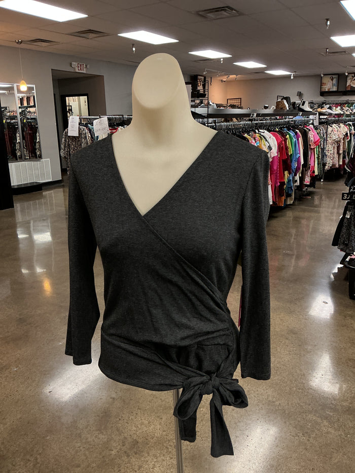 Top Ls By Vince Camuto In Grey, Size:Xs