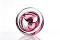Twist Glass Sculpture, Red - Teign Valley Glass