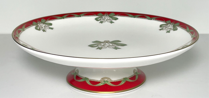Waterford Holiday Ribbons Round Compote 2 3/8" X 8 1/4"0