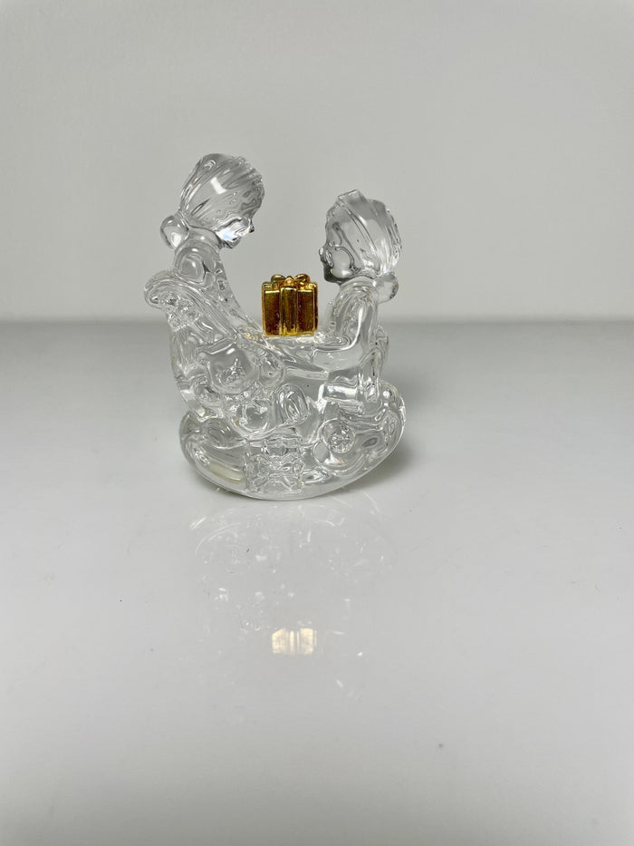 Waterford Marquis Santa Claus is Coming To Town Elves Packing The Sleigh  3 3/4"0