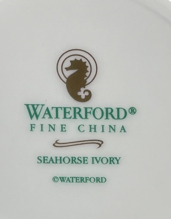 Waterford Seahorse Ivory Salad Dessert Plate 8 1/8"1