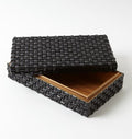 Woven Horn Boxes, Black - Global Views